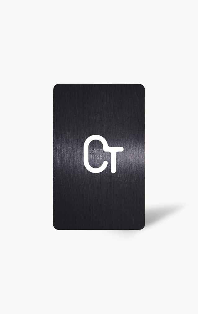 Black PVC Business Card – Laser Engraved