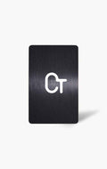 Black PVC Business Card – Laser Engraved