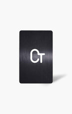 Black PVC Business Card – Laser Engraved