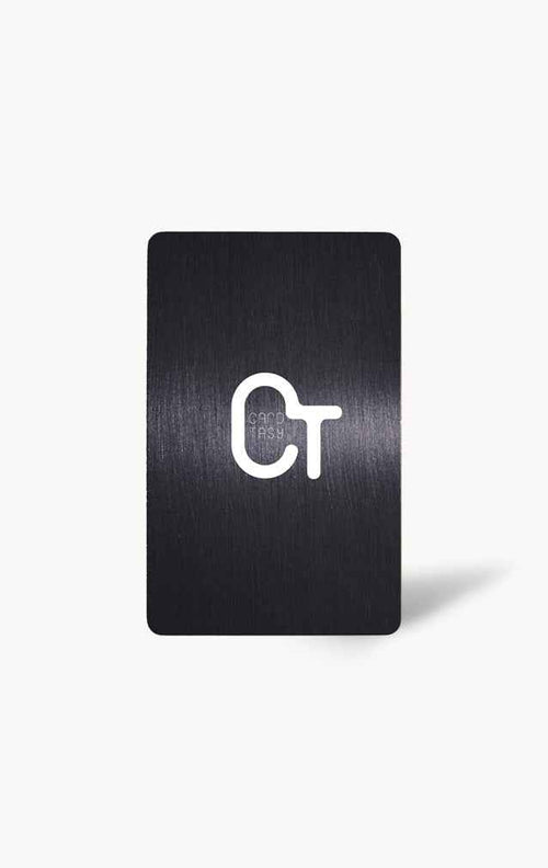 Black PVC Business Card – Laser Engraved