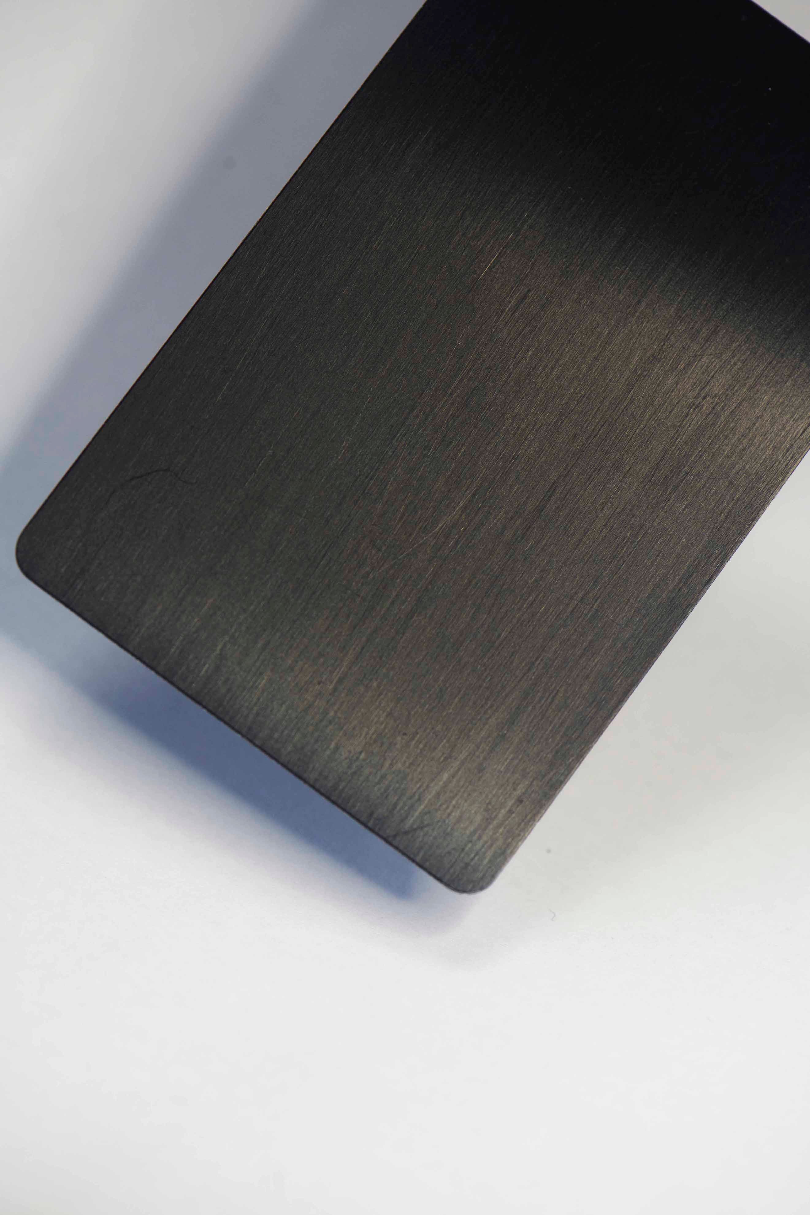Black PVC Business Card – Laser Engraved