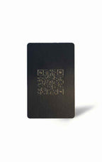 Black PVC Business Card – Laser Engraved
