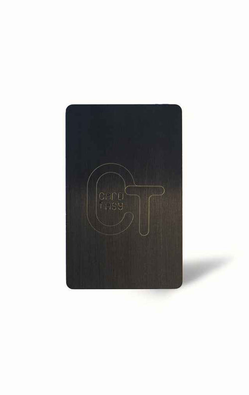 Black PVC Business Card – Laser Engraved