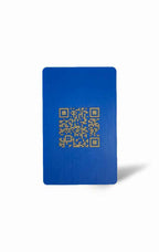 Blue PVC Business Card – Laser Engraved