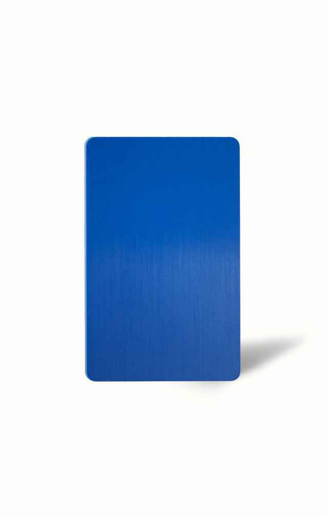 Blue PVC Business Card – Laser Engraved