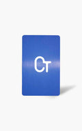 Blue PVC Business Card – Laser Engraved
