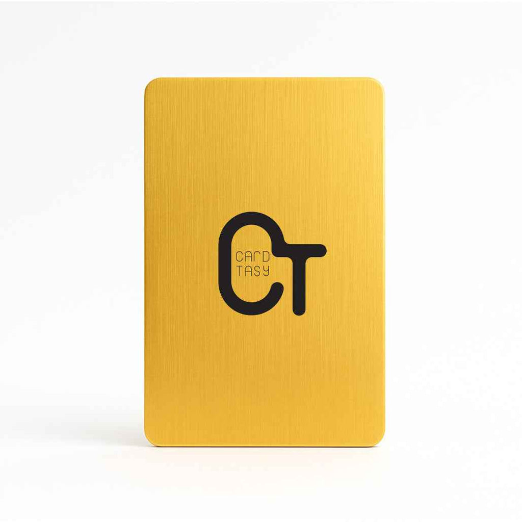 Gold Metal Business Cards – Laser Engraved with NFC