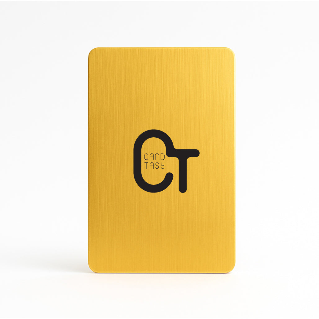 Gold Metal Business Cards – Laser Engraved with NFC