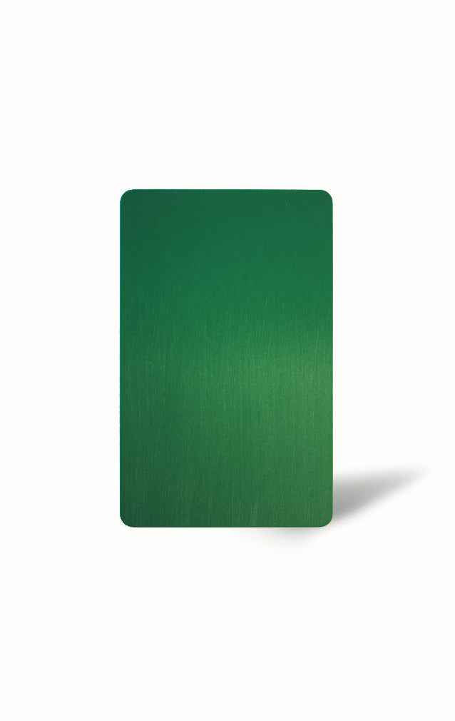 Green PVC Business Card – Laser Engraved