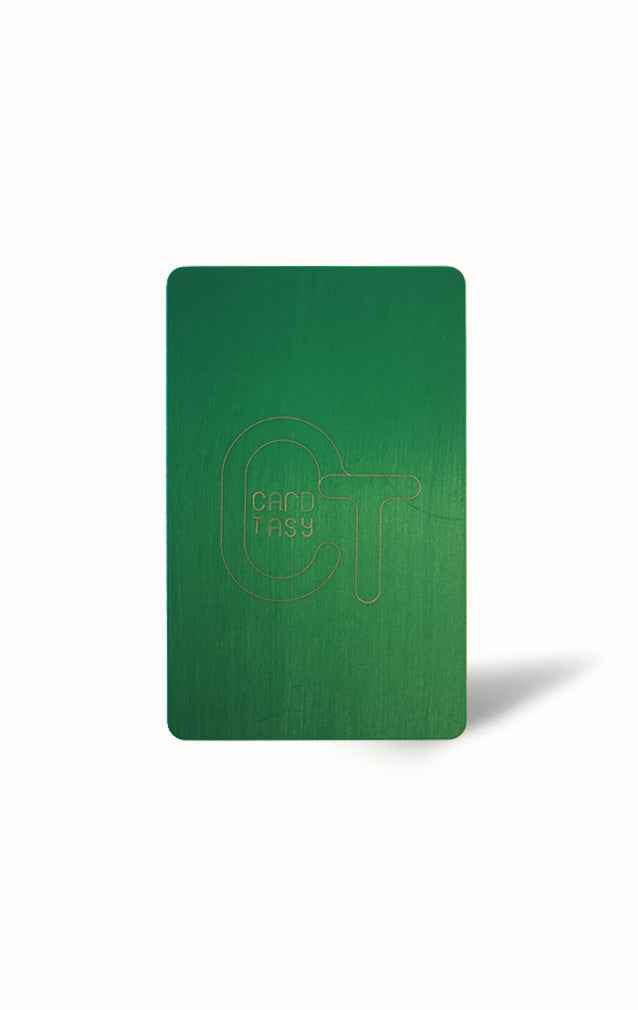 Green PVC Business Card – Laser Engraved