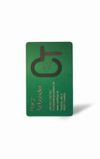 Green PVC Business Card – Laser Engraved