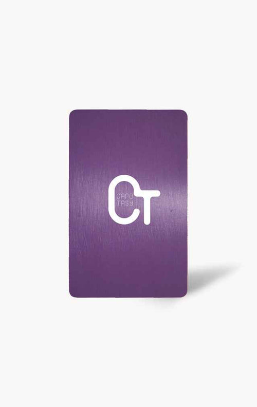 Purple PVC Business Card – Laser Engraved