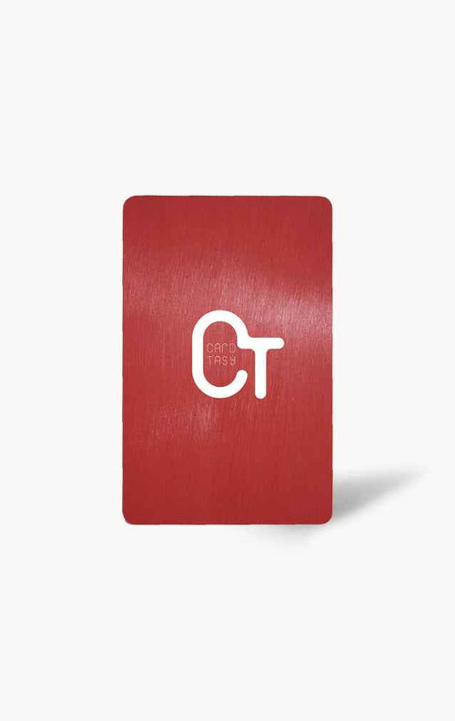 Red PVC Business Card – Laser Engraved