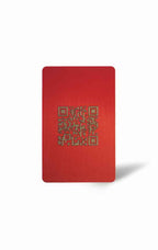 Red PVC Business Card – Laser Engraved
