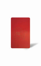 Red PVC Business Card – Laser Engraved