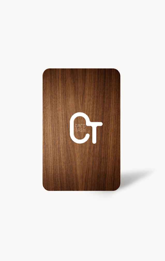 Walnut Wooden Business Card – Laser Engraved